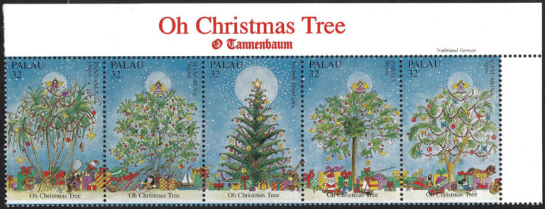 1996 Palau – Oh Christmas Tree (Tannenbaum) Sheet