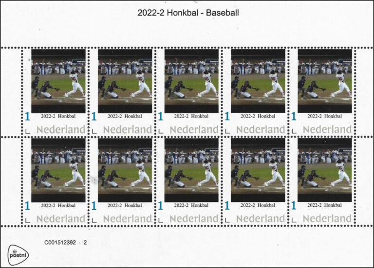 2022 Netherlands – Honkbal - Baseball 2 sheet