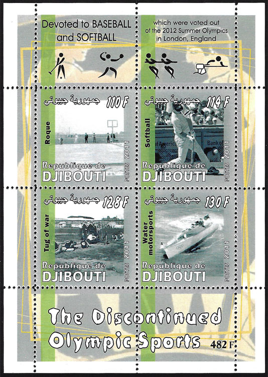 2011 Djibouti – The Discontinued Olympic Sports: Devoted to Baseball & Softball
