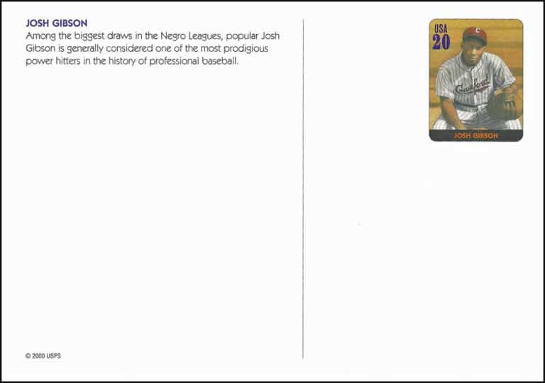 Legends of Baseball Postcard – Josh Gibson