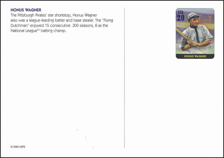 Legends of Baseball Postcard – Honus Wagner