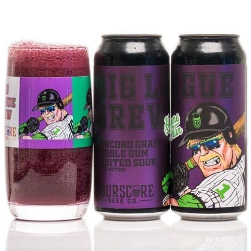 Big League Brew, Concord Grape Bubble Gum Fruited Sour – Fourscore Beer Co.