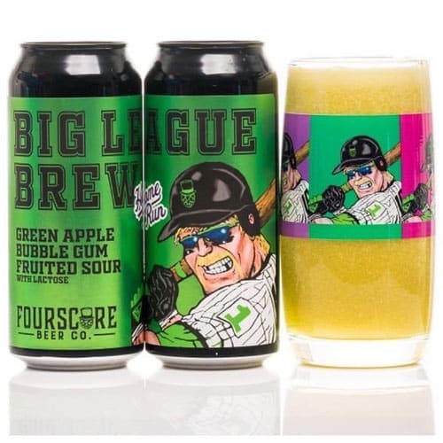 Big League Brew, Green Apple Bubble Gum Fruited Sour – Fourscore Beer Co.