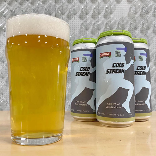 Cold Streak IPA in a Glass – Strike Brewing