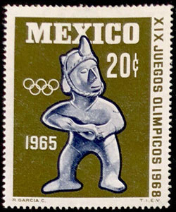 1965 Mexico – 1968 Olympic Games in Mexico City – Pitcher, 20¢