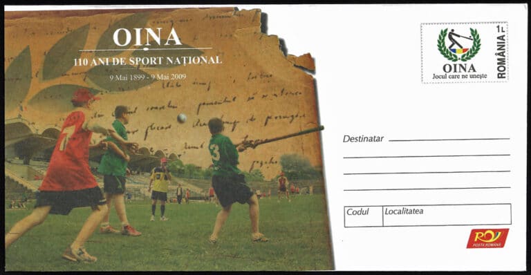 2009 Romania – Oina: Jocul Care Ne Uneste (The Game that Unites Us) Stationary