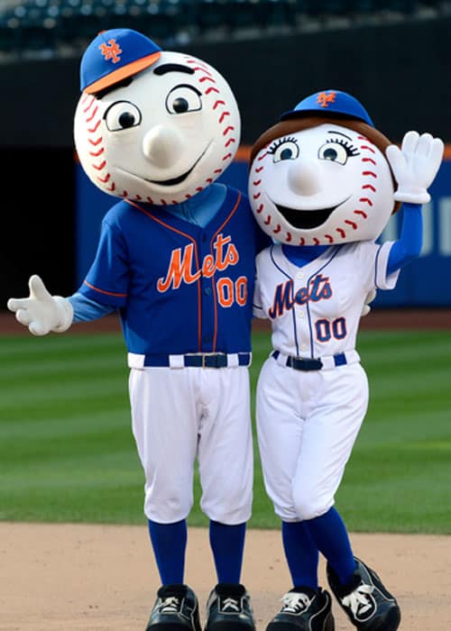 Mr. Met & Mrs. Met – New York Mets mascots