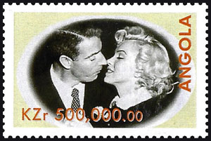 1999 Angola – Countdown to the Millennium (1950-1957), Marilyn Monroe & Joe DiMaggio Kiss