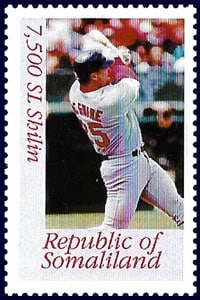 1999 Somaliland – Honoured Personality of the 20th Century, Mark McGwire single