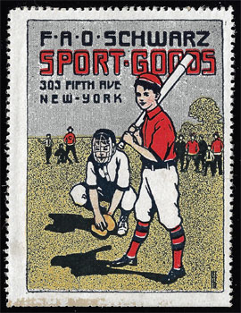 1915 – FAO Schwarz Sport Goods Stamp
