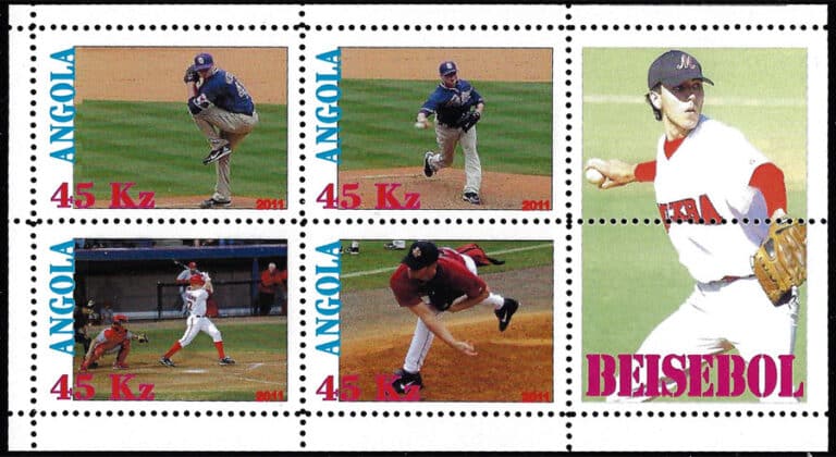 2011 Angola – Beisebol Sheet B, 4 Values