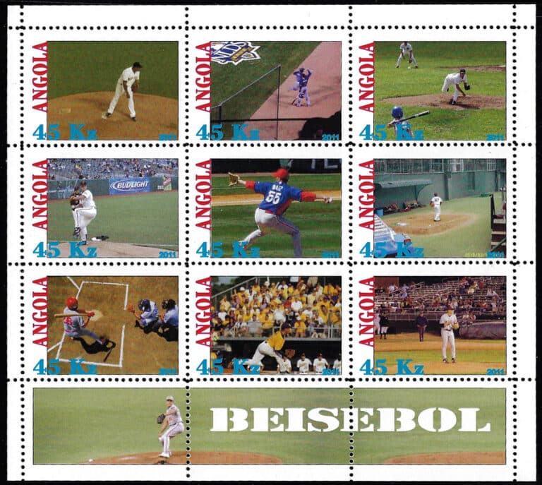 2011 Angola – Beisebol Sheet D, 9 Values