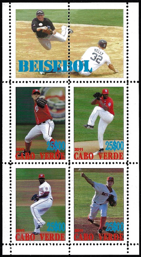 2011 Cape Verde – Beisebol Sheet D, 4 Values