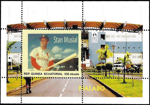 2018 Equatorial Guinea – Stan Musial 550 ekeule