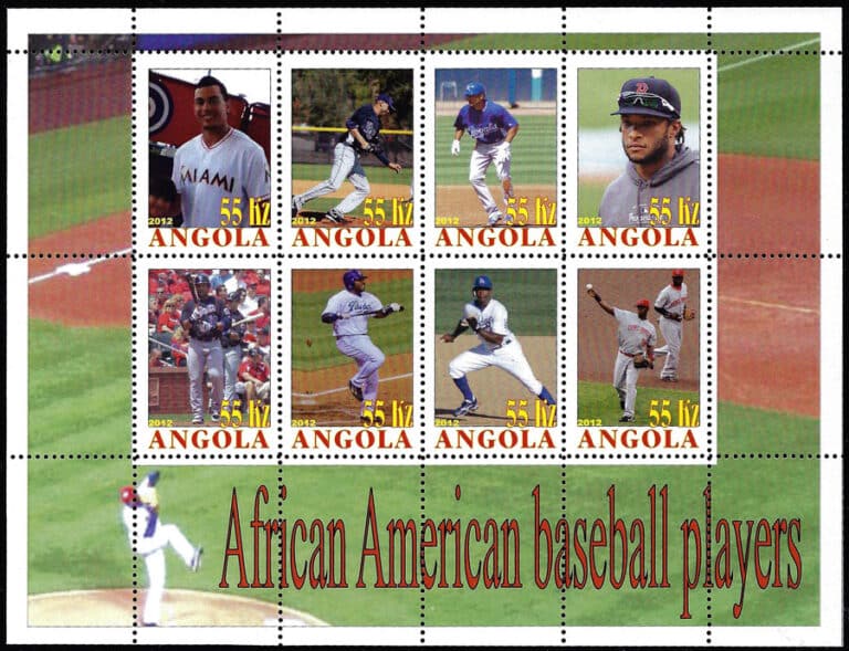 2012 Angola – African American Baseball Players, Sheet 2