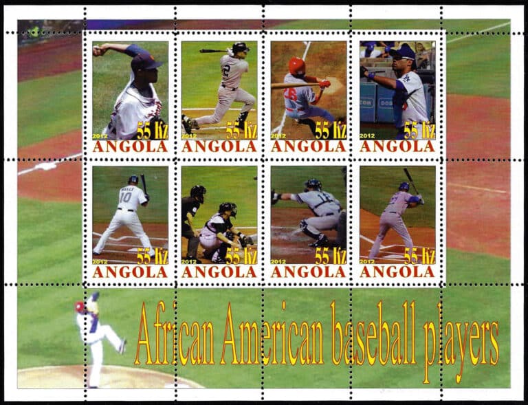 2012 Angola – African American Baseball Players, Sheet 3