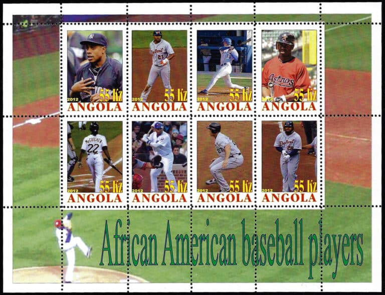 2012 Angola – African American Baseball Players, Sheet 4