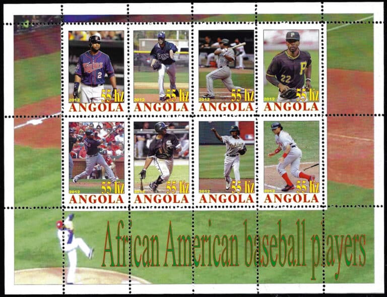2012 Angola – African American Baseball Players, Sheet 6