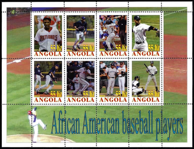 2012 Angola – African American Baseball Players, Sheet 7