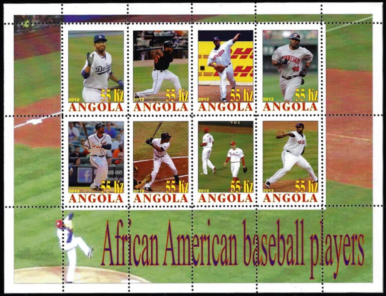 2012 Angola – African American Baseball Players, Sheet 8