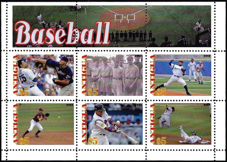 2012 Antigua – Baseball (6 values)