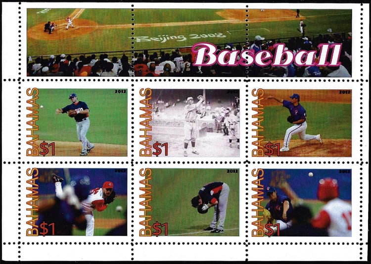 2012 Bahamas – Baseball (6 values)