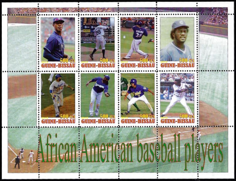 2012 Guinea Bissau – African American Baseball Players, Sheet 3