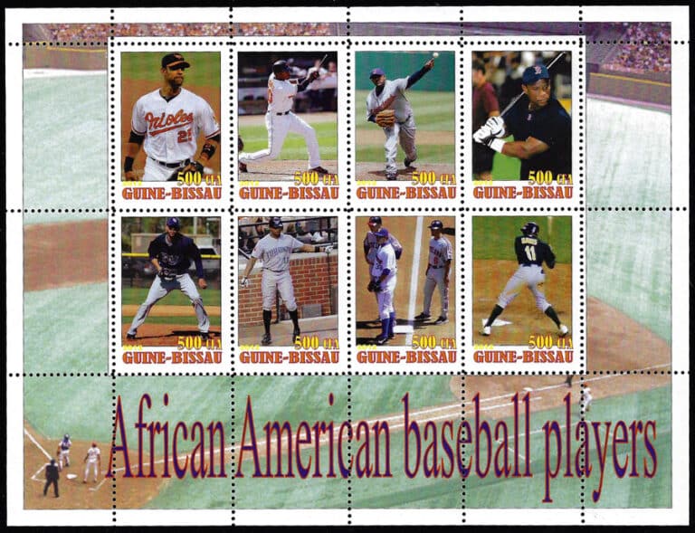 2012 Guinea Bissau – African American Baseball Players, Sheet 6