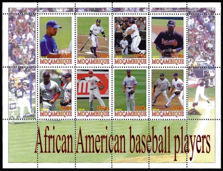 2012 Mozambique – African American Baseball Players, Sheet 1