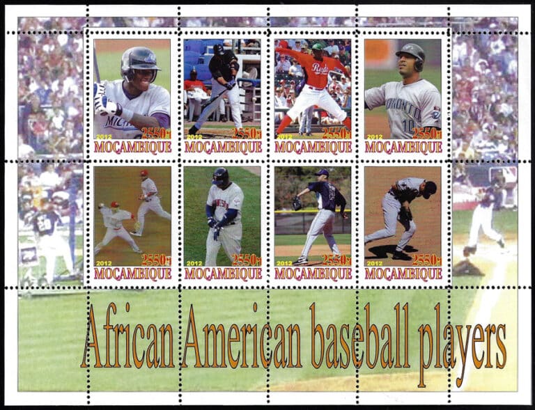 2012 Mozambique – African American Baseball Players, Sheet 7