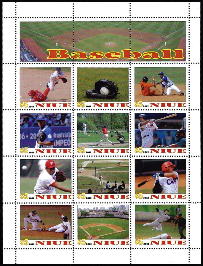 2012 Niue – Baseball (12 values)