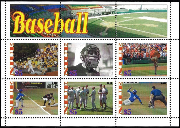 2012 Niue – Baseball (6 values)