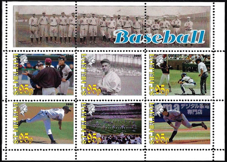 2012 St. Helena – Baseball (6 values)