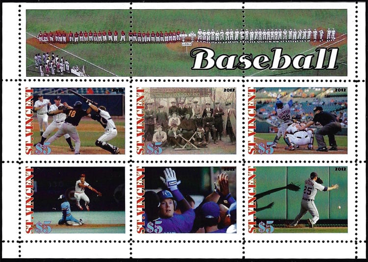2012 St. Vincent – Baseball (6 values)