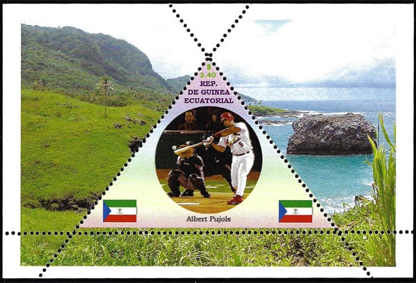 2013 Equatorial Guinea – Baseball Triangle, Albert Pujols