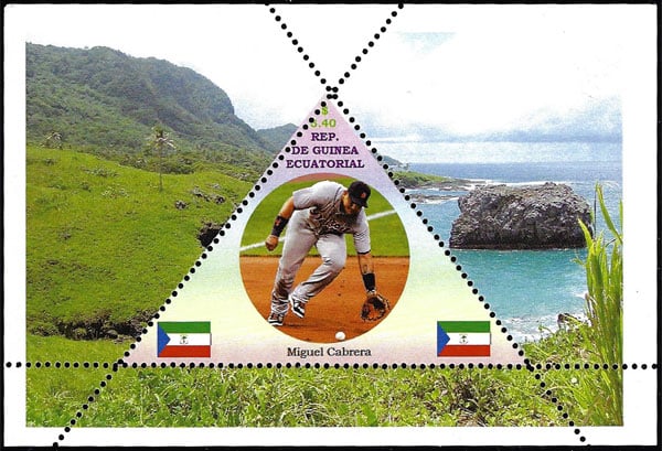 2013 Equatorial Guinea – Baseball Triangle, Miguel Cabrera