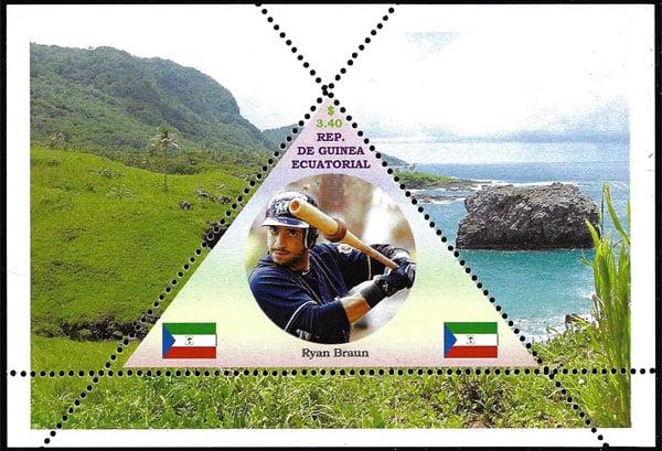 2013 Equatorial Guinea – Baseball Triangle, Ryan Braun