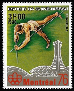 1976 Guinea – Stadium Olympique, Pole Vault (3 pesos)