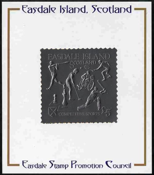 1991 Scotland – Easdale Stamp Promotional Council - batter, Silver