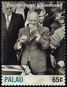 2015 Palau – President Dwight D. Eisenhower Throwing Out Opening Day First Pitch in 1953