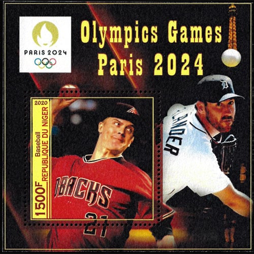 2020 Niger – Olympics Games Paris 2024 (1 value) with Zack Greinke