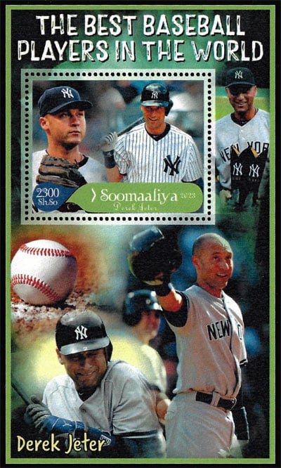 2023 Somalia – The Best Baseball Players In the World (1 value) with Derek Jeter – E