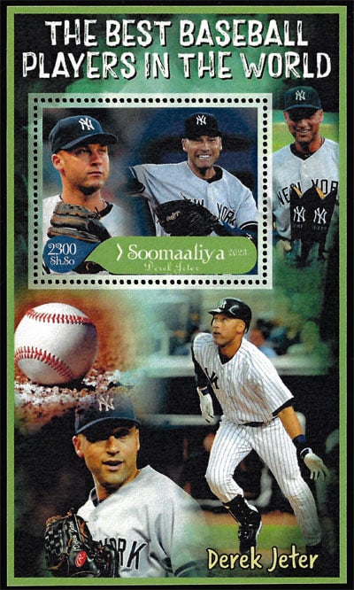 2023 Somalia – The Best Baseball Players In the World (1 value) with Derek Jeter – F