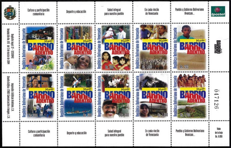 2004 Venezuela – Mission Into the Neighborhood Sheet