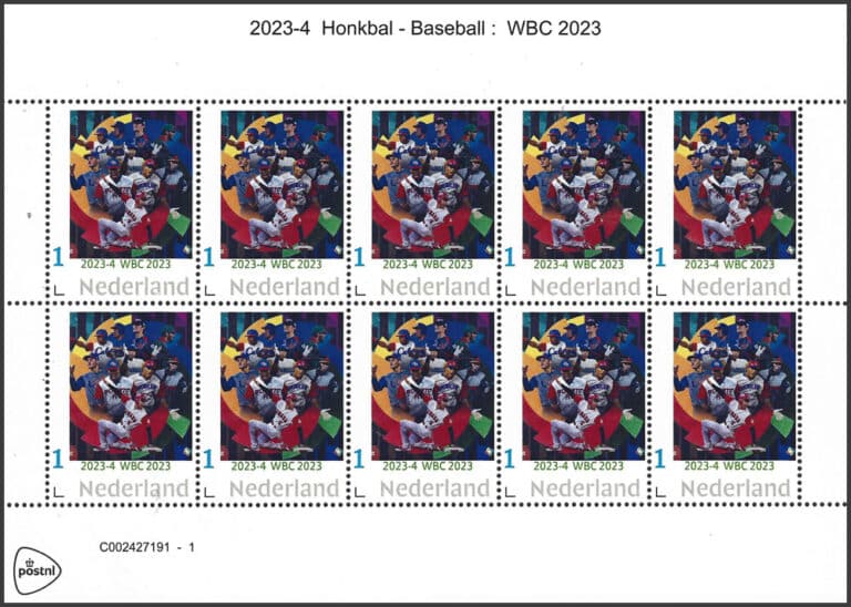 2023 Netherlands – 4 World Baseball Classic (WBC) 2023 Sheet (10 values)