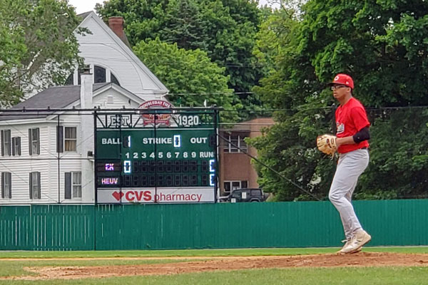 QN Comets on the mound at Doubleday Field