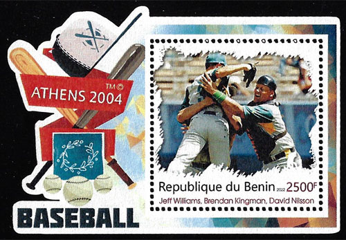 2022 Benin – Olympic Baseball in Athens 2004 (1 value) with Jeff Williams, Brendan Kingman, David Nilsson