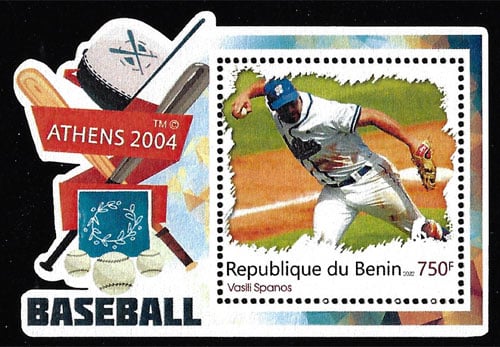 2022 Benin – Olympic Baseball in Athens 2004 (1 value) with Vasili Spanos