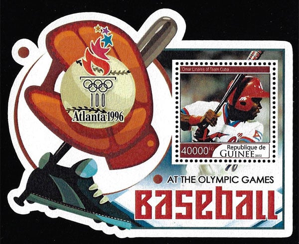 2022 Guinea – Olympic Baseball – Atlanta 1996 (1 value) with Omar Linares