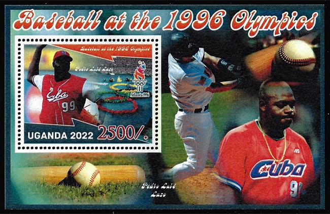 2022 Uganda – Olympic Baseball – Atlanta 1996 (1 value) with Pedro Luis Lazo II